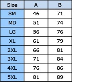 Adults Size Guide